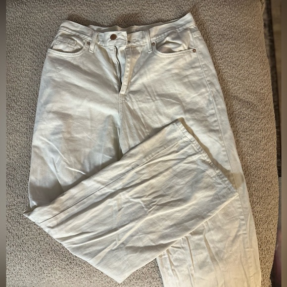 Women’s Universal Thread Relaxed Wide Leg Light Wash Cream Pants - Picture 4 of 4